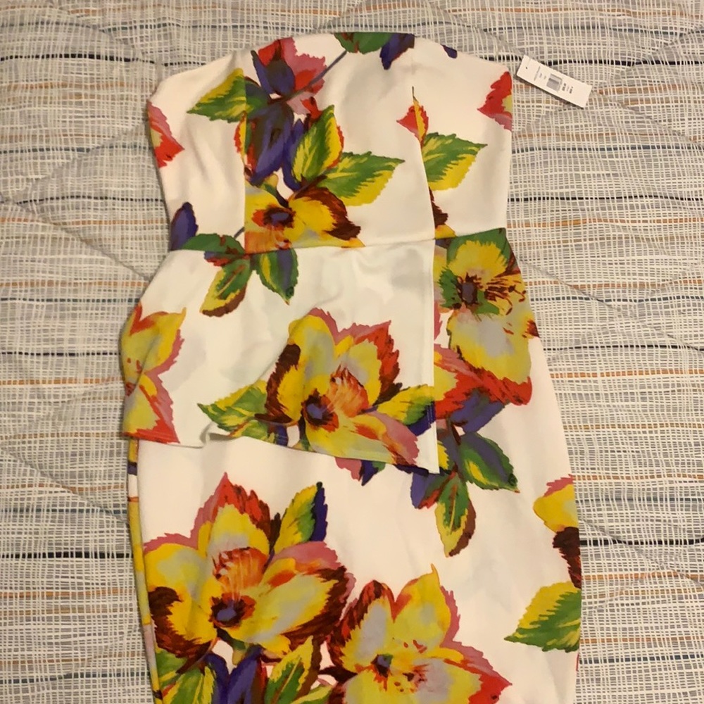 Fashion to Figure strapless floral dress